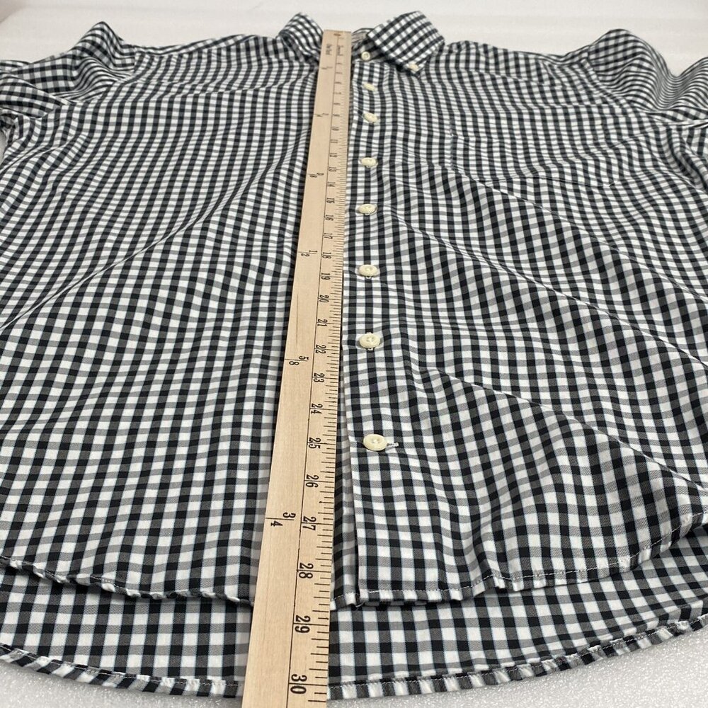 Peter Millar Crown Soft Black Check Shirt Men’s Medium Long Sleeve Button Down - Picture 12 of 14